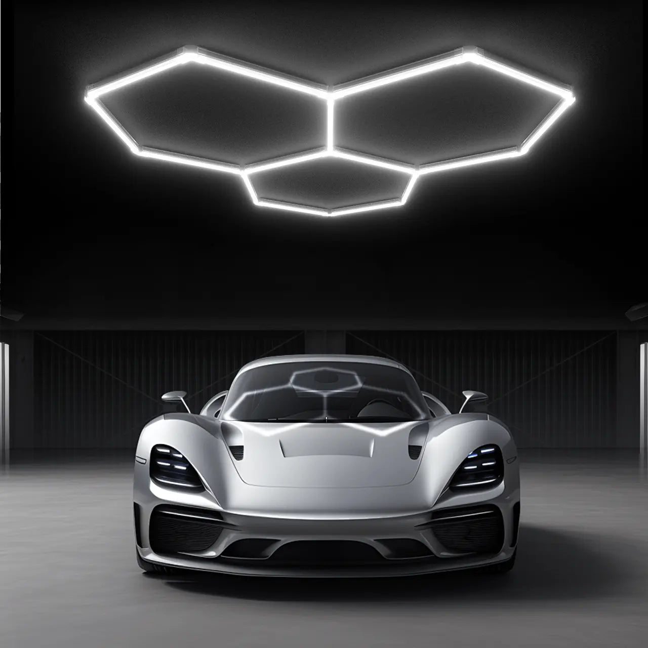 LUMENFOX 2025 Hexagonal Plug-In Ceiling Lights - High Efficiency 110LM/W, Ideal for Bedrooms & Great Lighting