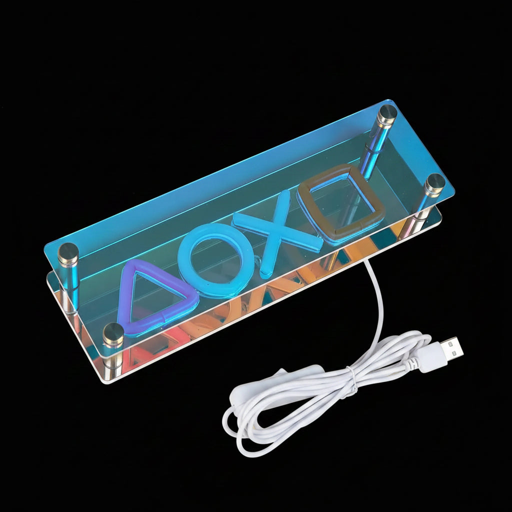 1Pc New Trend XOXO LED Infinity Mirror Light Wall Mounted& Table Mounted USB Powered Decor Room Decor Light