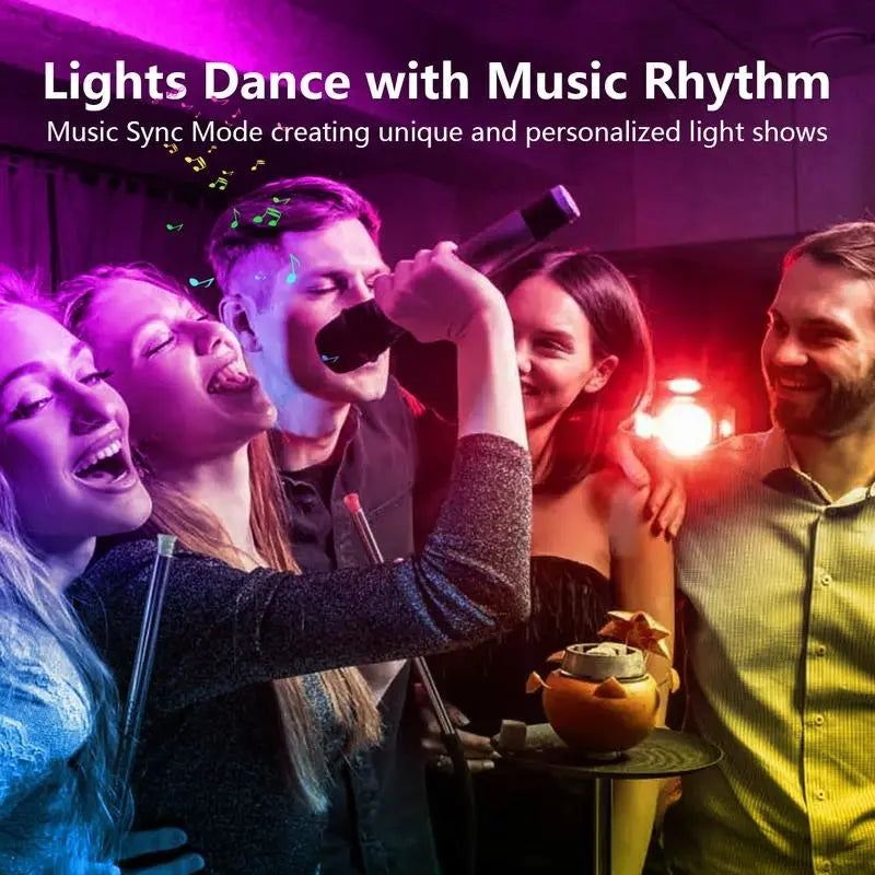 100FT 50FT Smart LED Light Strip RGB Color Changing Music Sync Strip Lights with App & Remote Control for Bedroom Indoor Lighting Decoration Modern
