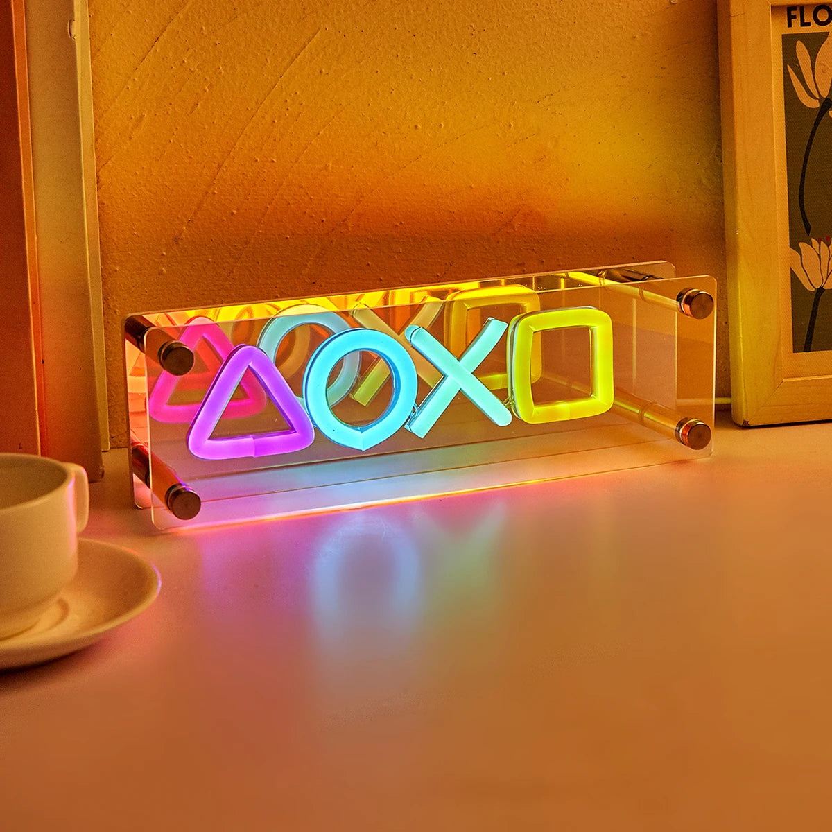 1Pc New Trend XOXO LED Infinity Mirror Light Wall Mounted& Table Mounted USB Powered Decor Room Decor Light