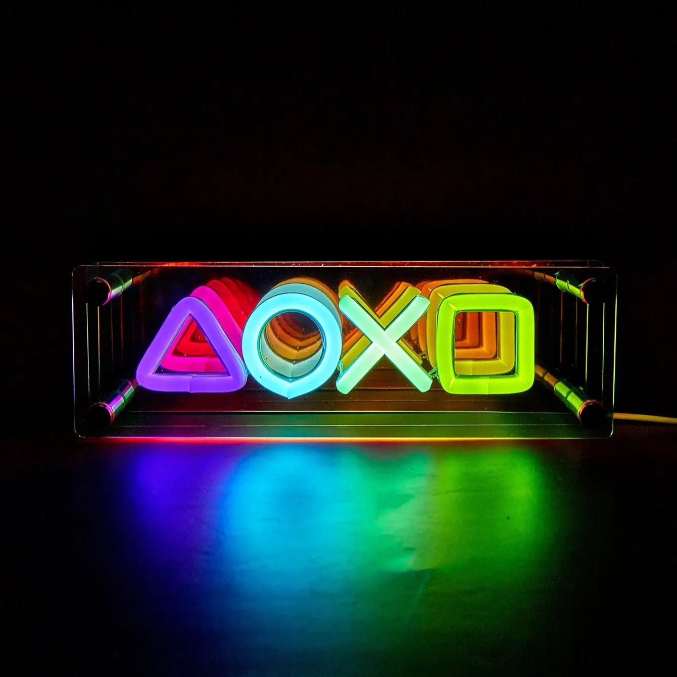 1Pc New Trend XOXO LED Infinity Mirror Light Wall Mounted& Table Mounted USB Powered Decor Room Decor Light