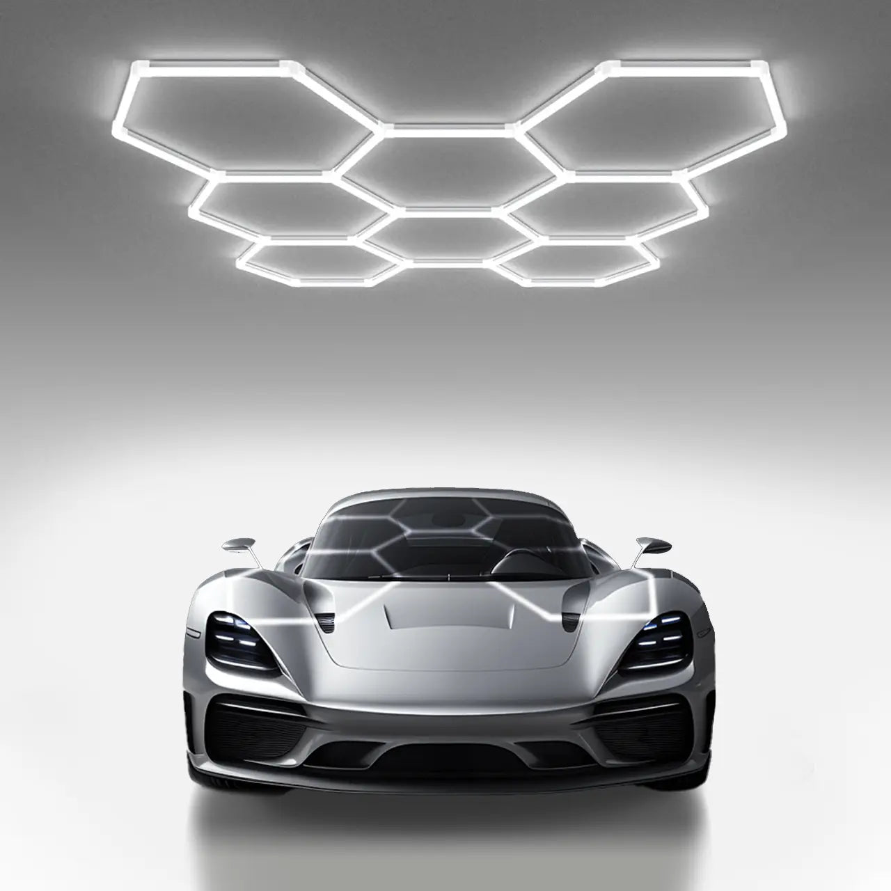 LUMENFOX 2025 Hexagonal Plug-In Ceiling Lights - High Efficiency 110LM/W, Ideal for Bedrooms & Great Lighting